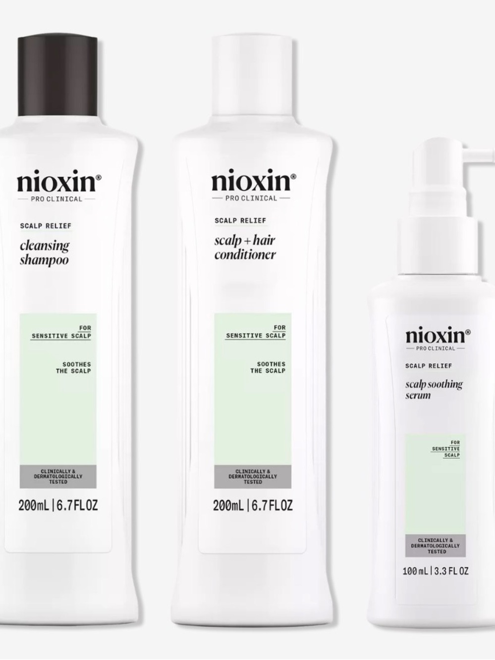 Nioxin Pro Clinical Scalp Relief Shampoo Set - White/Green - Picture 3 of 5